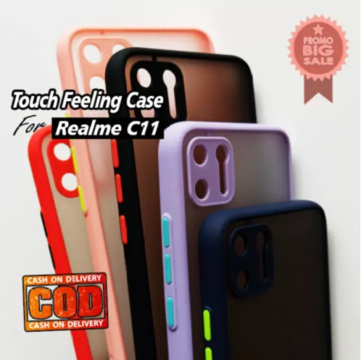 Case Realme C11 Terbaru Touch Feeling Fuze Transparan Dengan Kamera Proteksi Case Realme Softcase Transparan Case