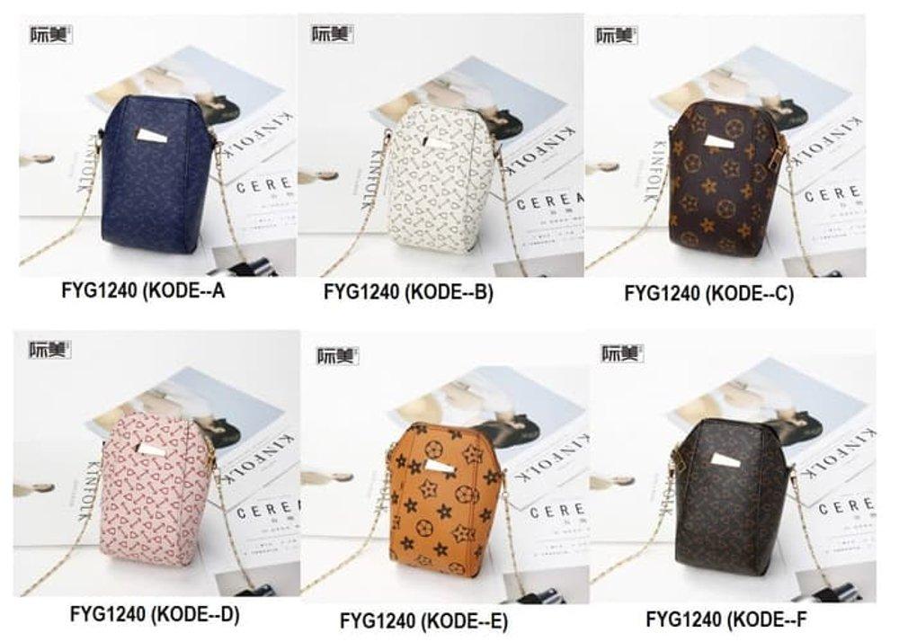 LUMIN BG-26 TAS HP CLASSIC MOTIF HANDPHONE ZIPPER BAG FASHION IMPOR