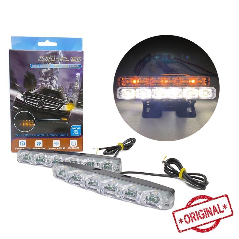 Lampu DRL 2 Pcs Grill Sein Mobil TE-0059-001 Kuning