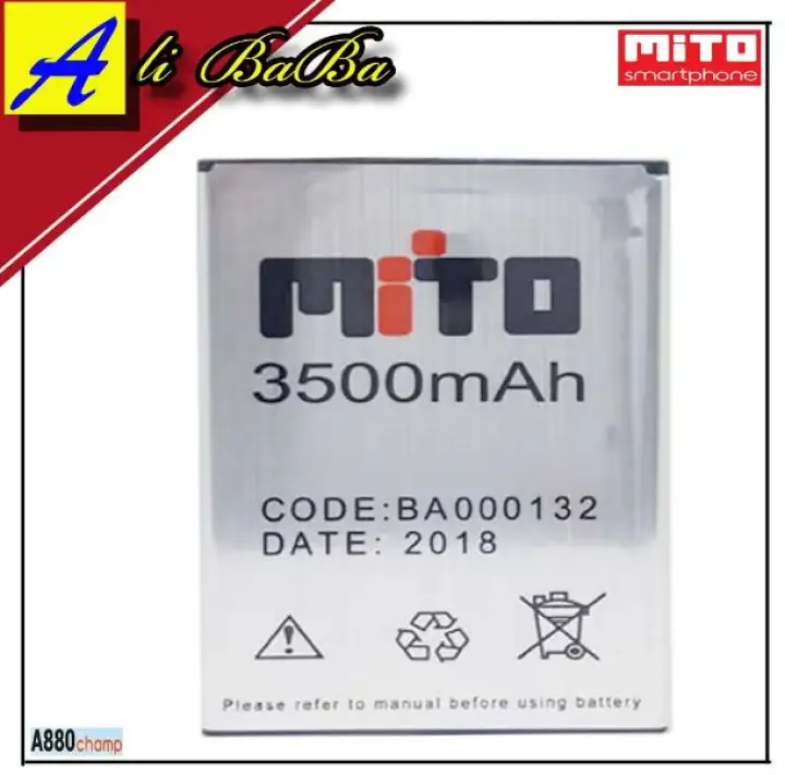 Baterai Handphone Mito A880 A990 Champ Double Power Mito Ba 00132 Batre Hp Mito Champ Battery Mito A990 A880 Lazada Indonesia