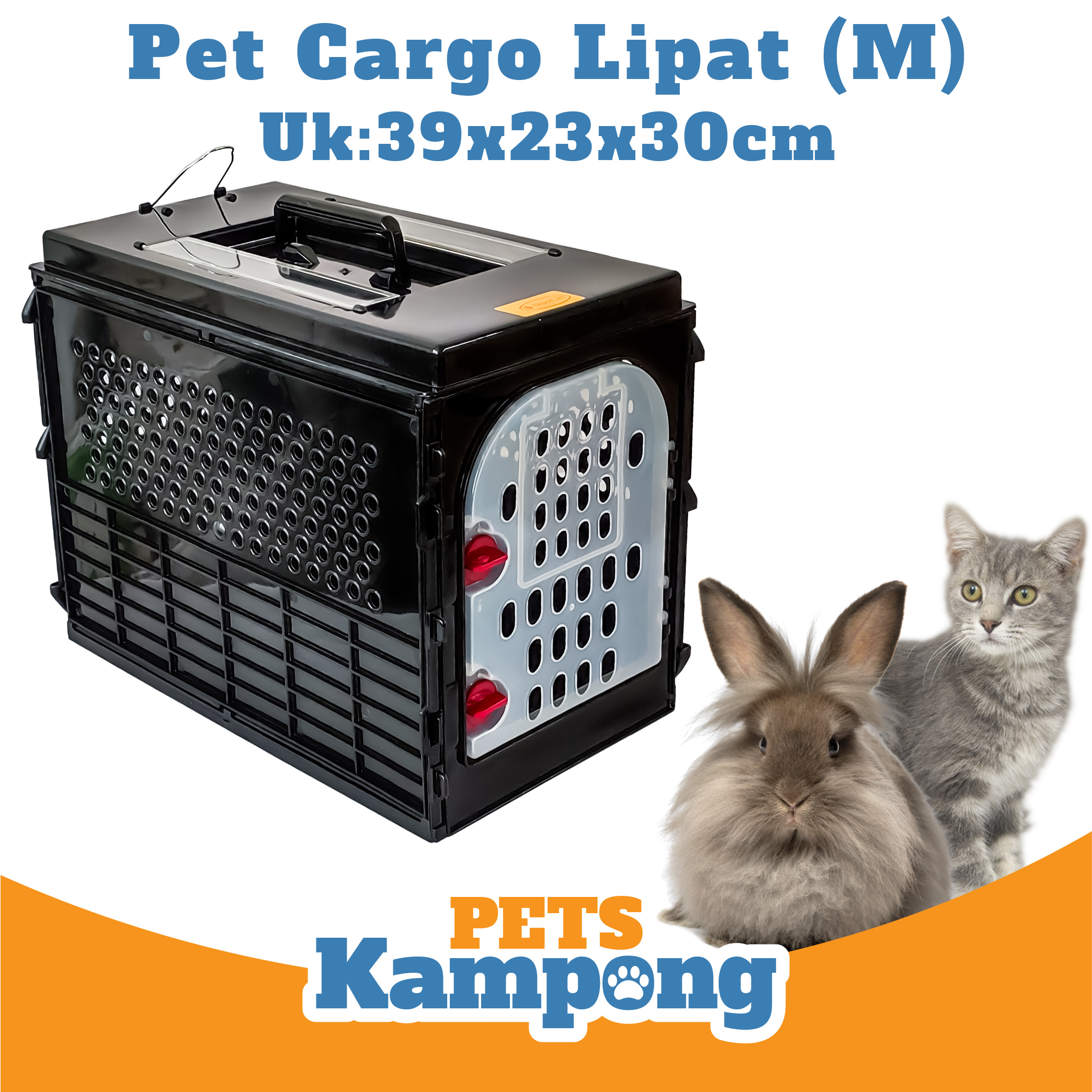 Kandang Kucing Pet cargo Lipat Opo Cat ukuran 38x23x30 M Lazada Indonesia