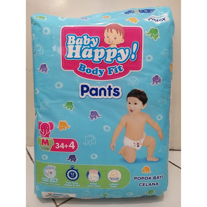Pampers Baby Happy M isi 34+4 Pcs (KANG PAMPERS) Paling di Cari Pengiriman  Aman dan Cepat - (Harga Sudah Termasuk Ongkos Kirim) | Lazada Indonesia