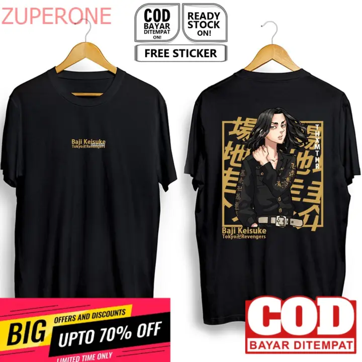 Bisa Cod Baju Kaos Keisuke Baji Tokyo Manji Gang Tokyo Revengers Touman Chifuyu Anime Manga Baju Jepang Mikey Tm Lazada Indonesia