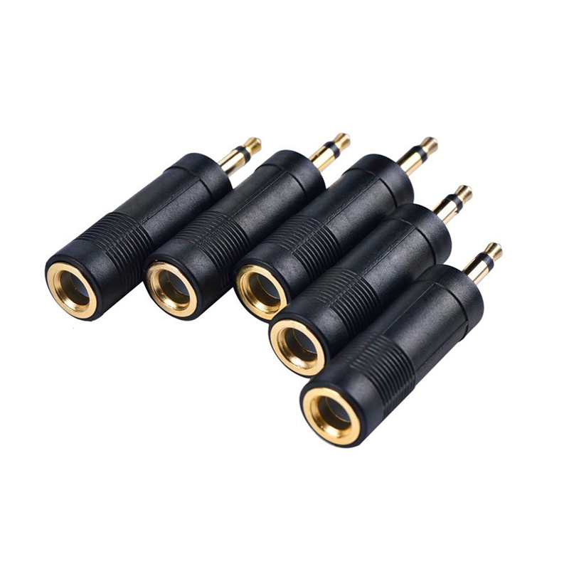 Mono Jack Adapter 3.5 mm (1/ 8 Inch) Male to 6.35 mm (1/ 4 Inch) Female