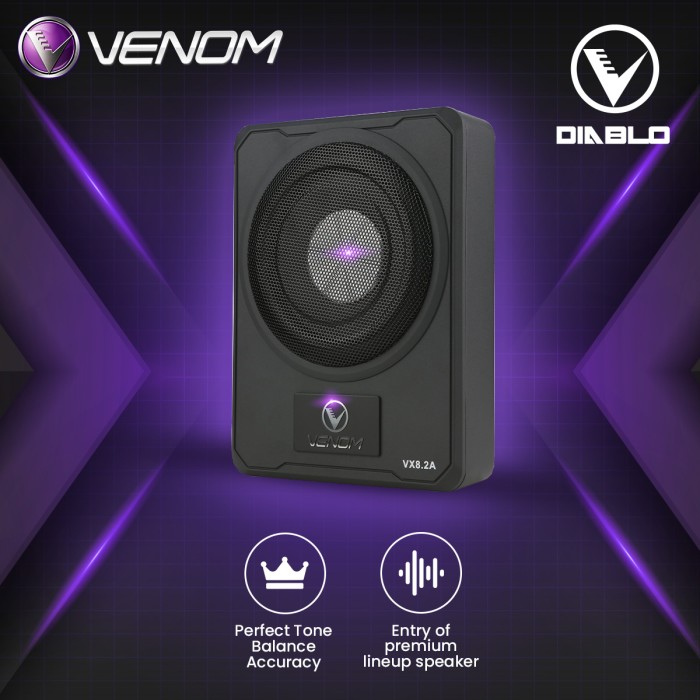 Subwoofer Mobil Aktif Kolong Venom A Lazada Indonesia