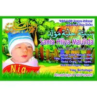 Unik Backdrop Aqiqah Background Wallpapper Banner Kelahiran Bayi