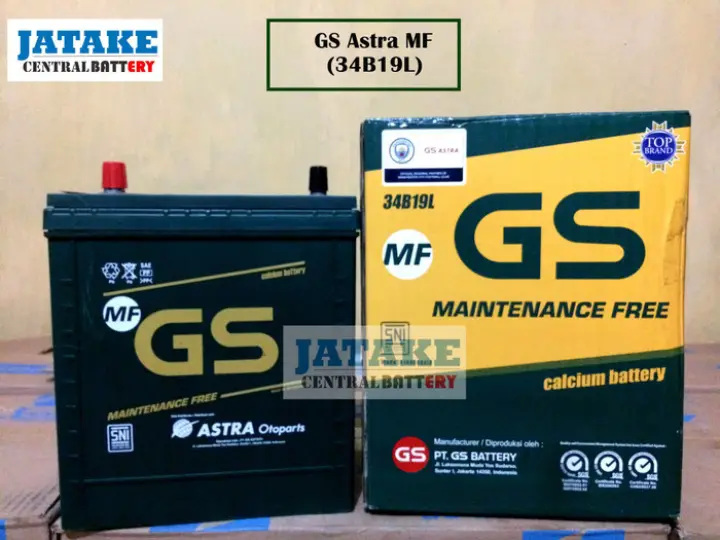 Aki Kering Mobil Ayla 34b19l Ns40zl Gs Astra Maintenance Free Mf Original Kode245 Lazada Indonesia