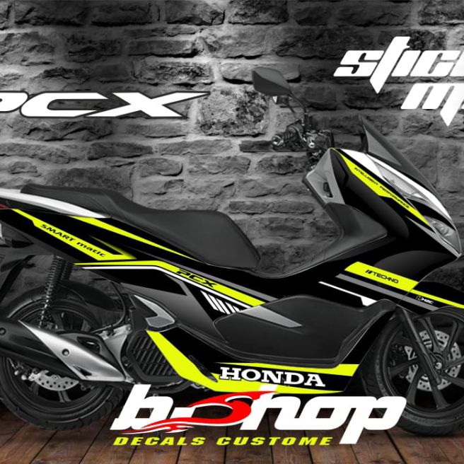 Cutting Sticker Honda PCX hitam hijau Stabilo | Lazada Indonesia