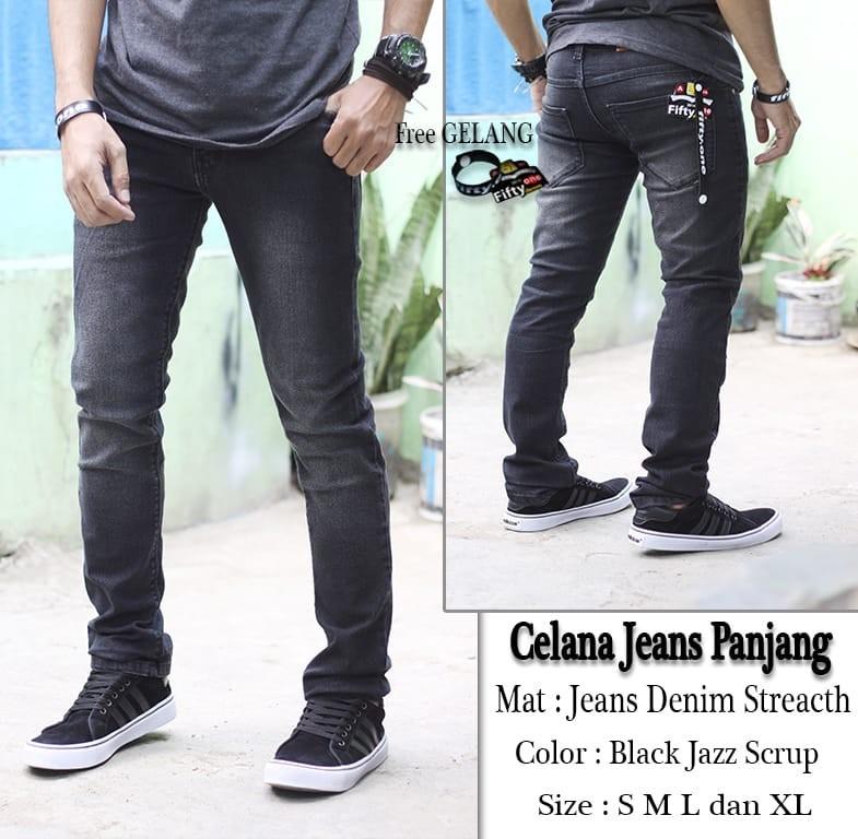 celana jeans panjang pria celana jeans stretch
