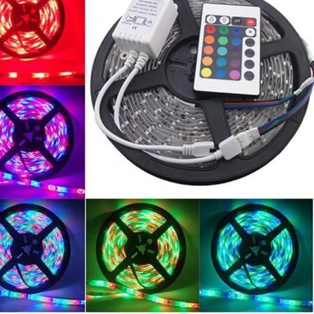 Lampu Led Strip Rgb Remot Lampu Dekorasi Hias Plafon 5 Meter Premiummart Lazada Indonesia Lampu led plafon lazada