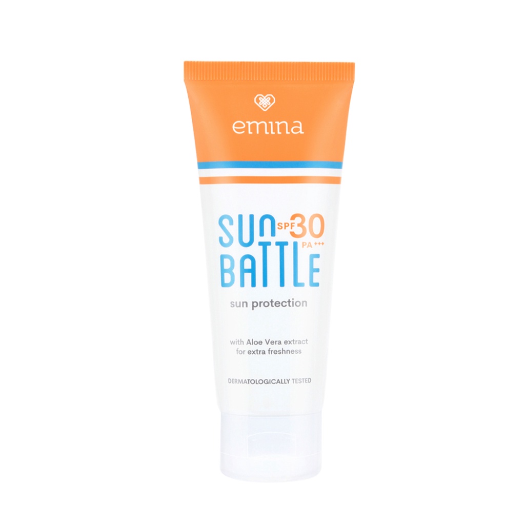 Emina Sun Protection SPF 30 PA+++ 60mL Emina Sun Battle SPF 45 PA+++ 30