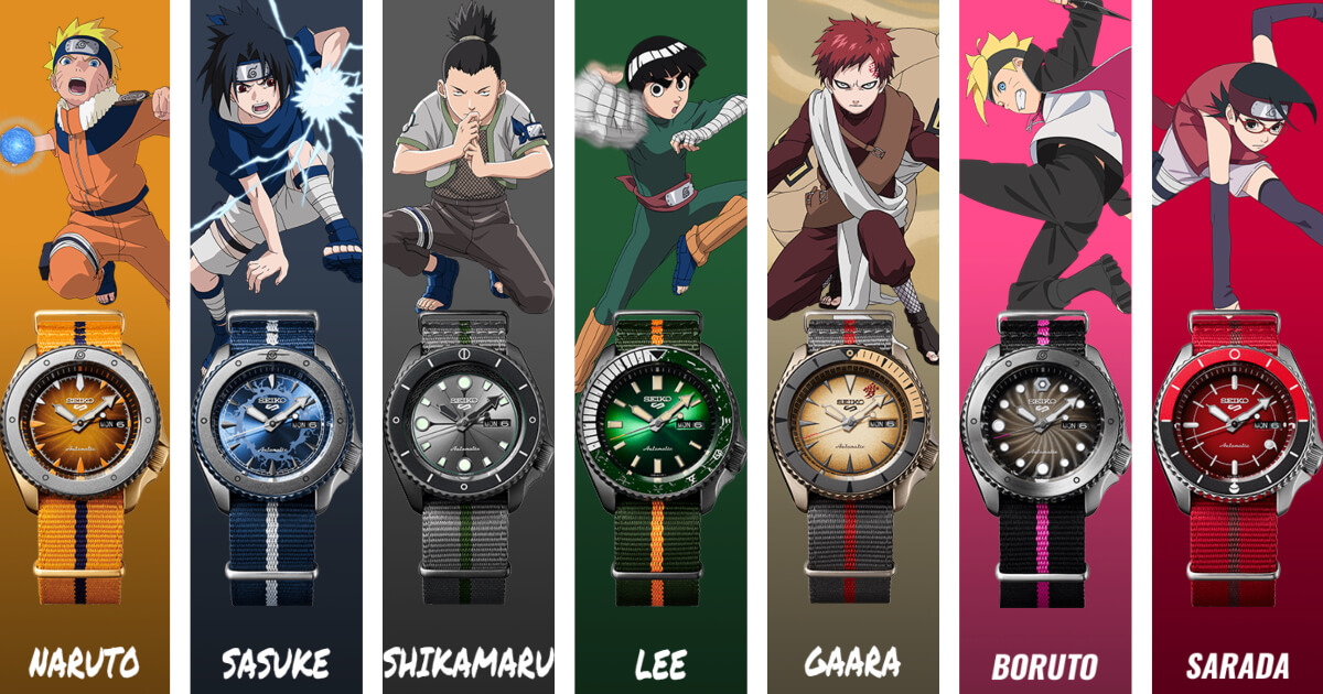 SEIKO 5 NARUTO PRIA ORIGINAL JAM TANGAN 