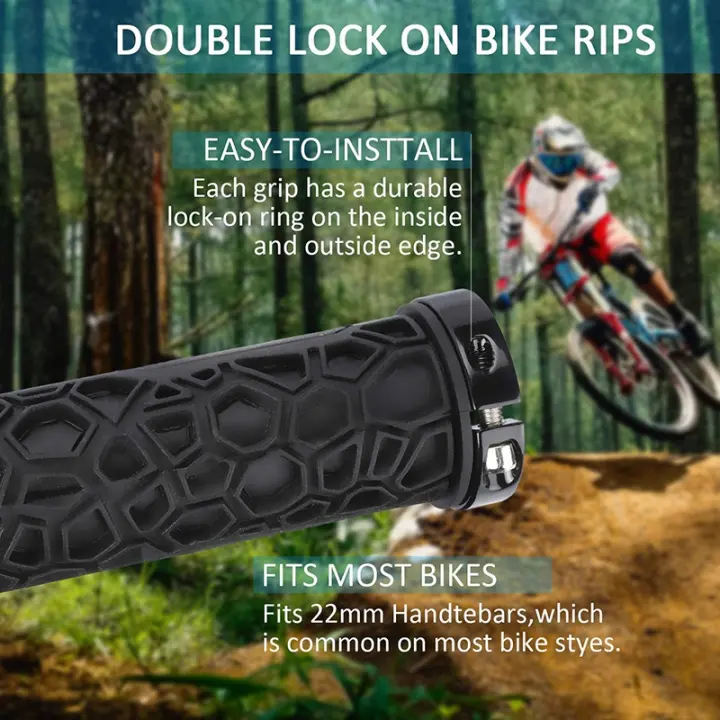 lock on mountain bike grips