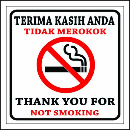 Stiker Dilarang Merokok Lazada Indonesia