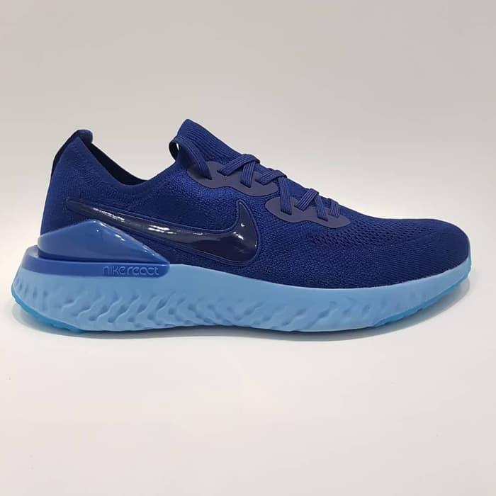 Sepatu Nike_Epic React Flyknit 2.0 Navy Blue Men - Sepatu Pria - Sepatu Original