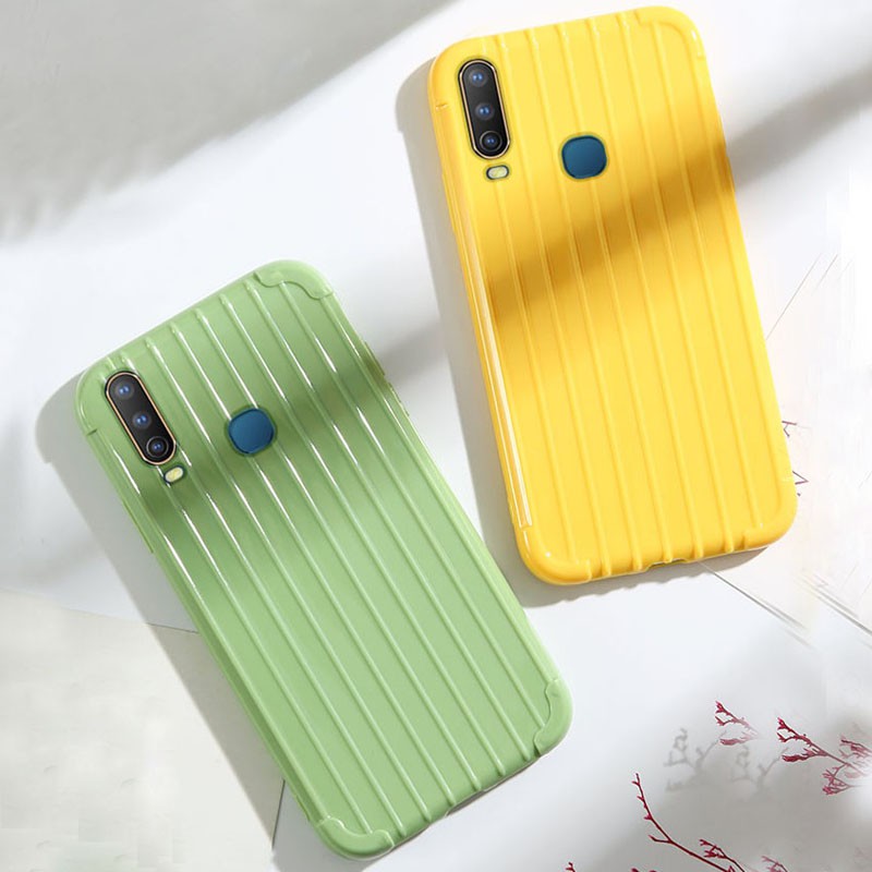 Softcase Koper Polos Candy Stripe Case Koper Casing Koper Vivo S1 Z1 Pro V5 V7 V9 V11 V15 Pro Suitcase Style Warna Warni Lazada Indonesia