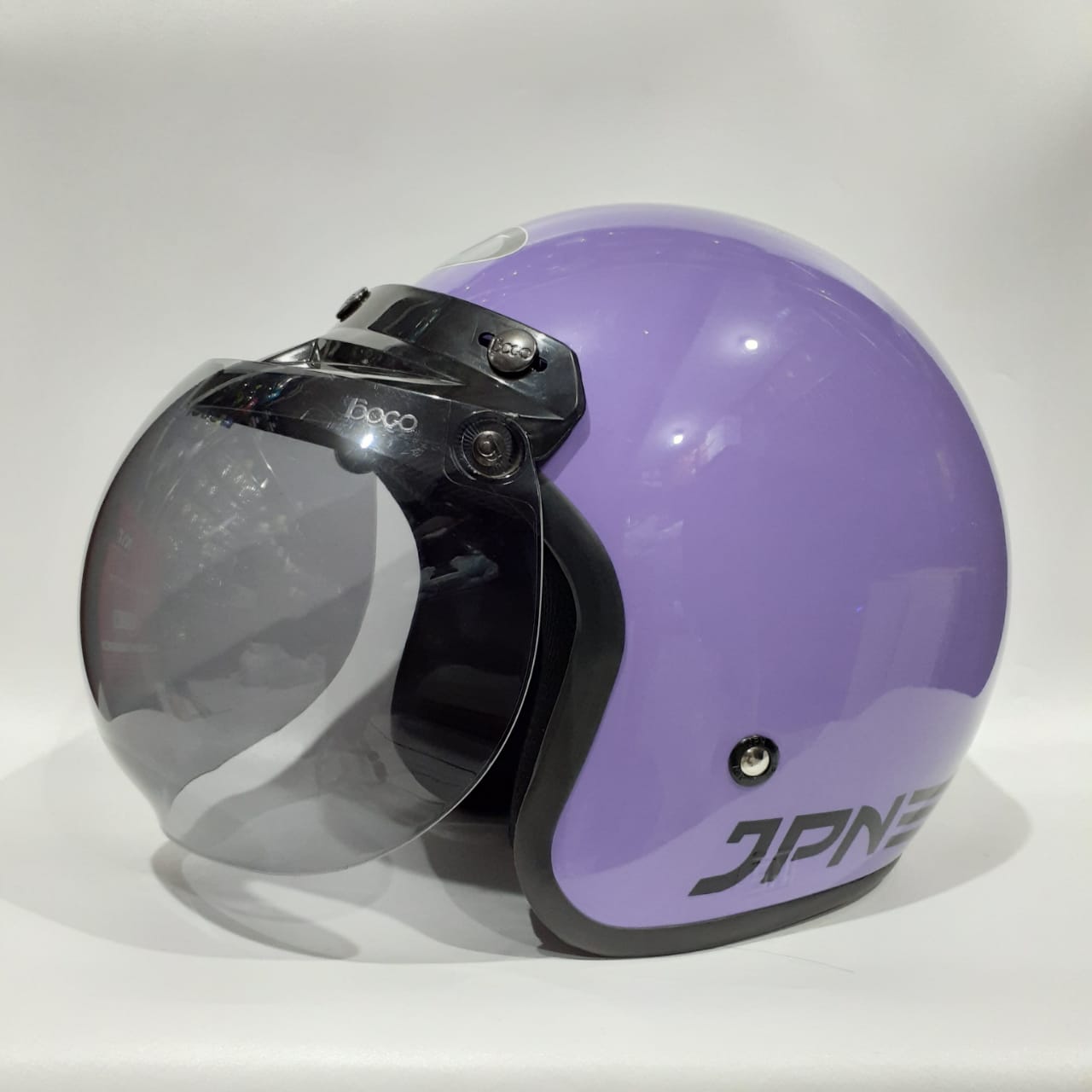 Helm Jpn Retro Bogo Ungu Glossy Lazada Indonesia