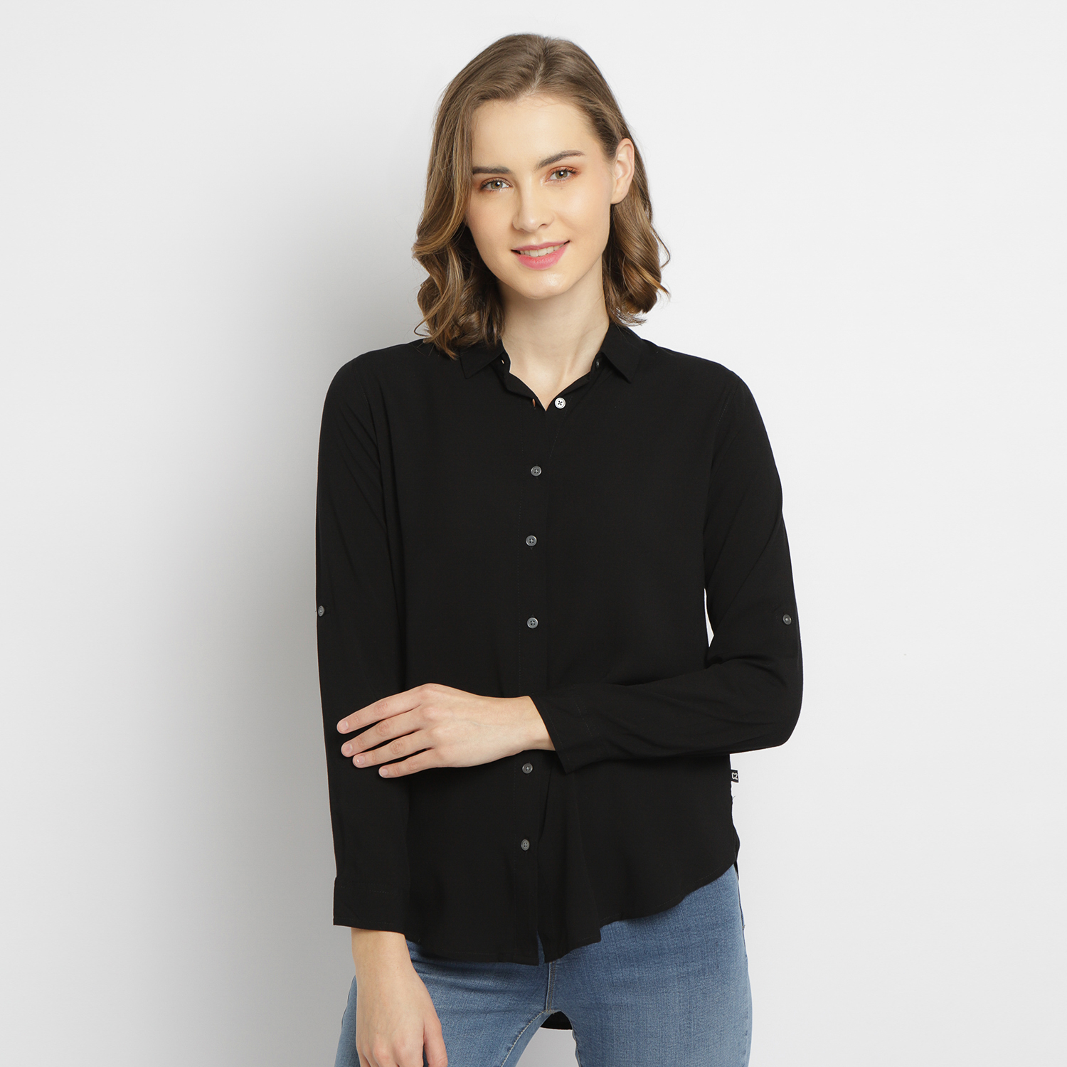 C2 Granya Black Casual Shirt | Lazada 
