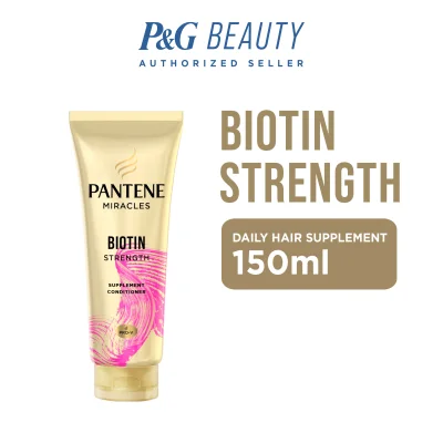 Pantene Conditioner Miracles Biotin Strength Daily Hair Supplement for Hairfall Control 150ml