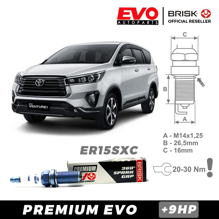 Busi Brisk Premium Evo Er Sxc Untuk Toyota Innova Venturer Cc