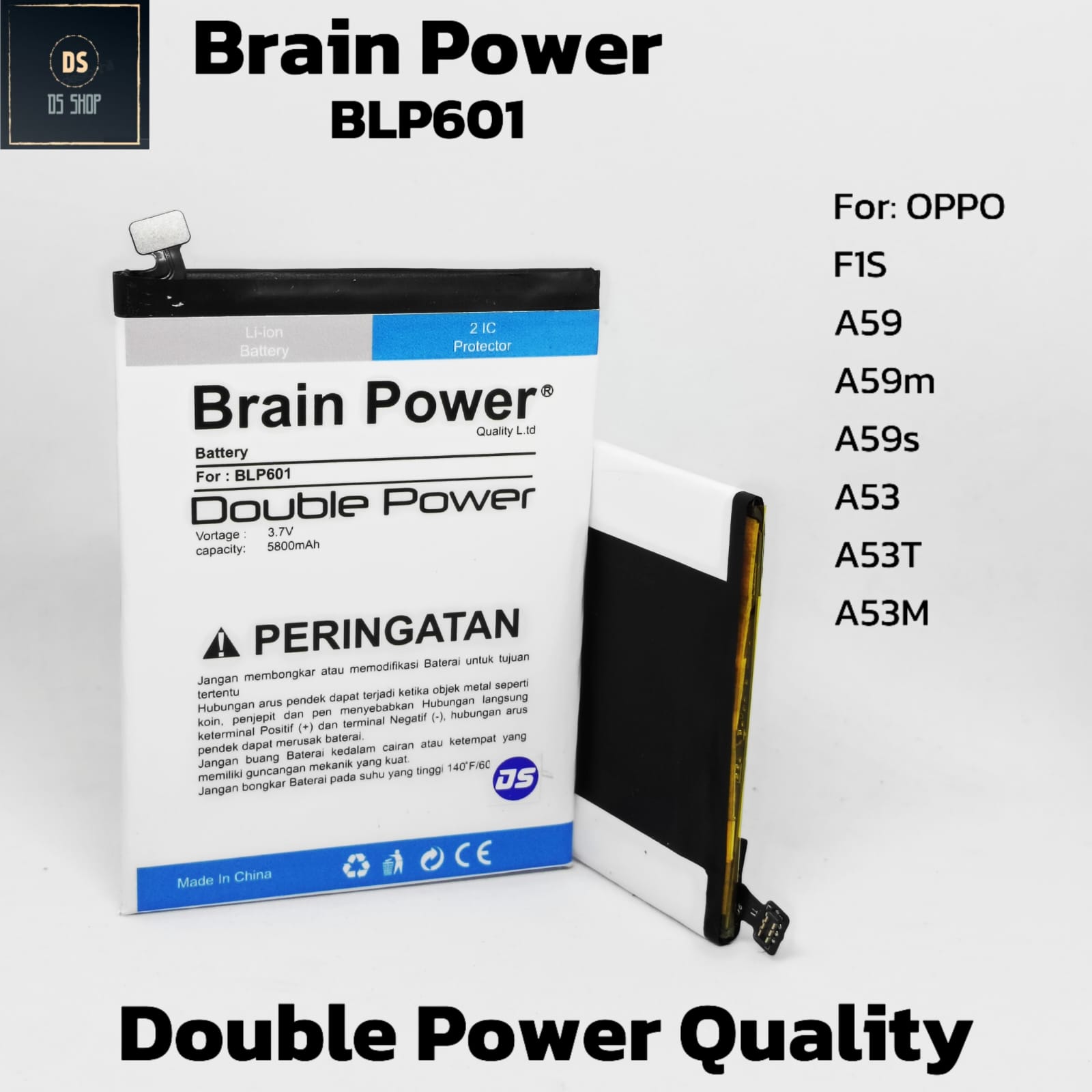 Batteria BLP601 Per OPPO A53/A53S/A53T/A59/F1S – 2980mAh, Alta Capacità, Kit Smontaggio Cacciaviti Incluso, Zero Cicli - 4