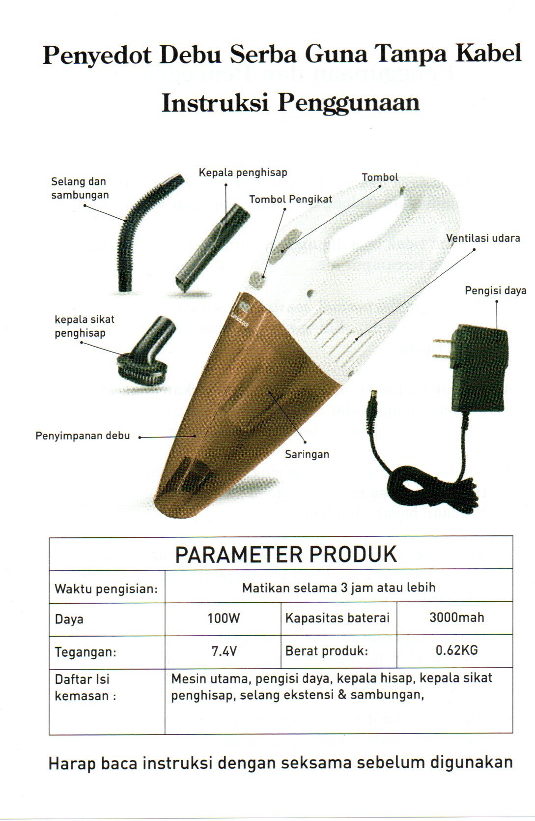 Vacuum Cleaner Penyedot debu portable 