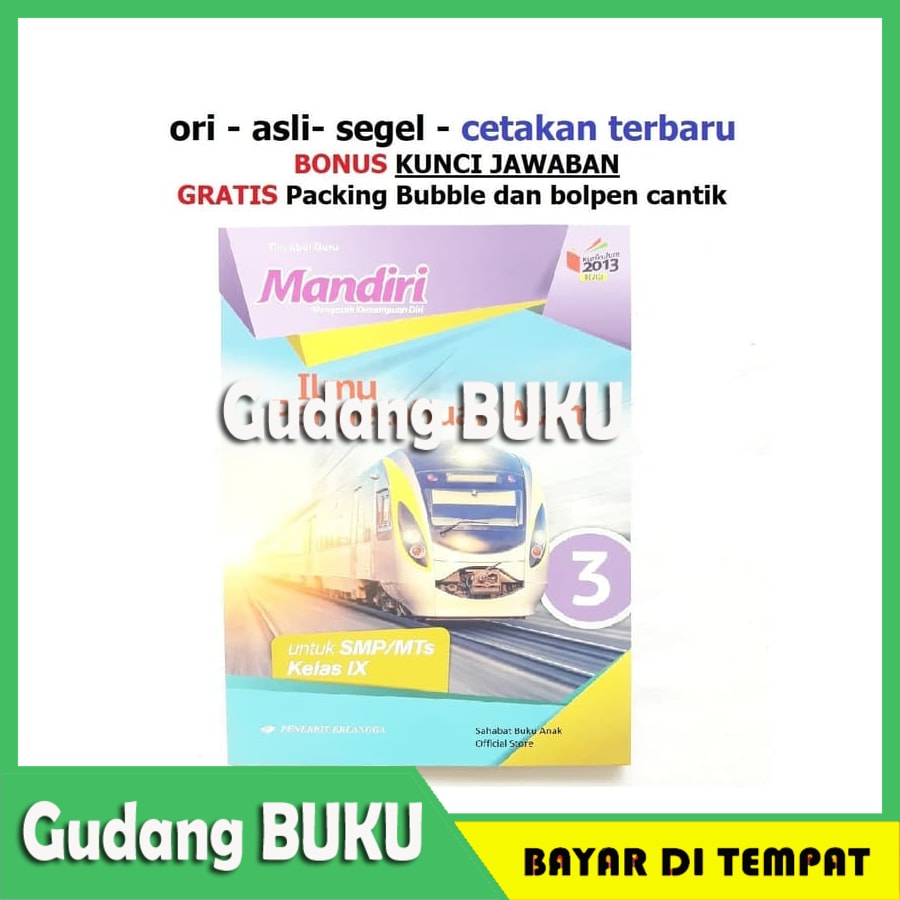 Bisa Cod Buku Mandiri Ipa Smp Kelas 9 Ix K13 Soal Jawaban Kurtilas Termurah Lazada Indonesia