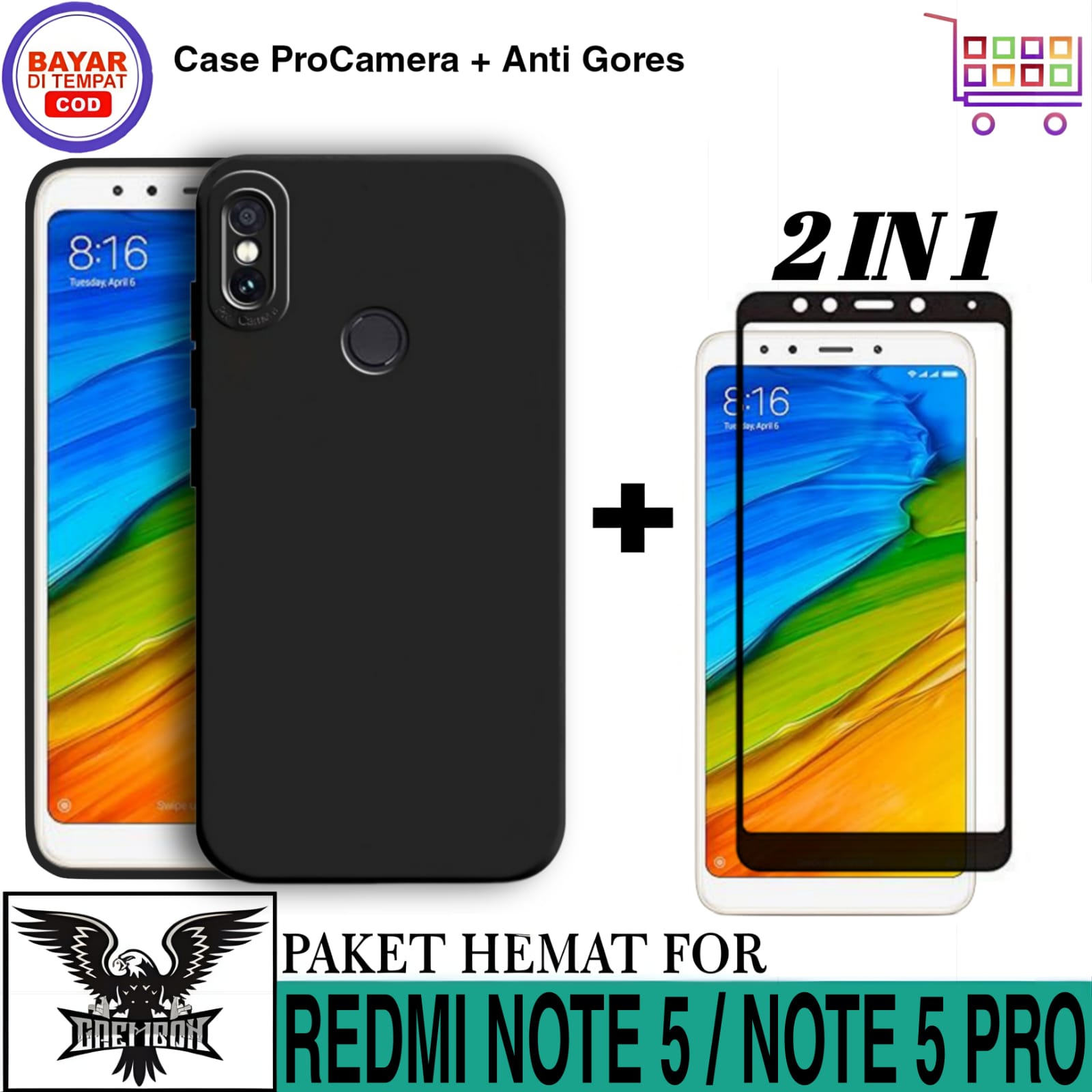 Genggam Note Pro Mi Back Cover PROMO 2IN1 CASE XIAOMI REDMI NOTE