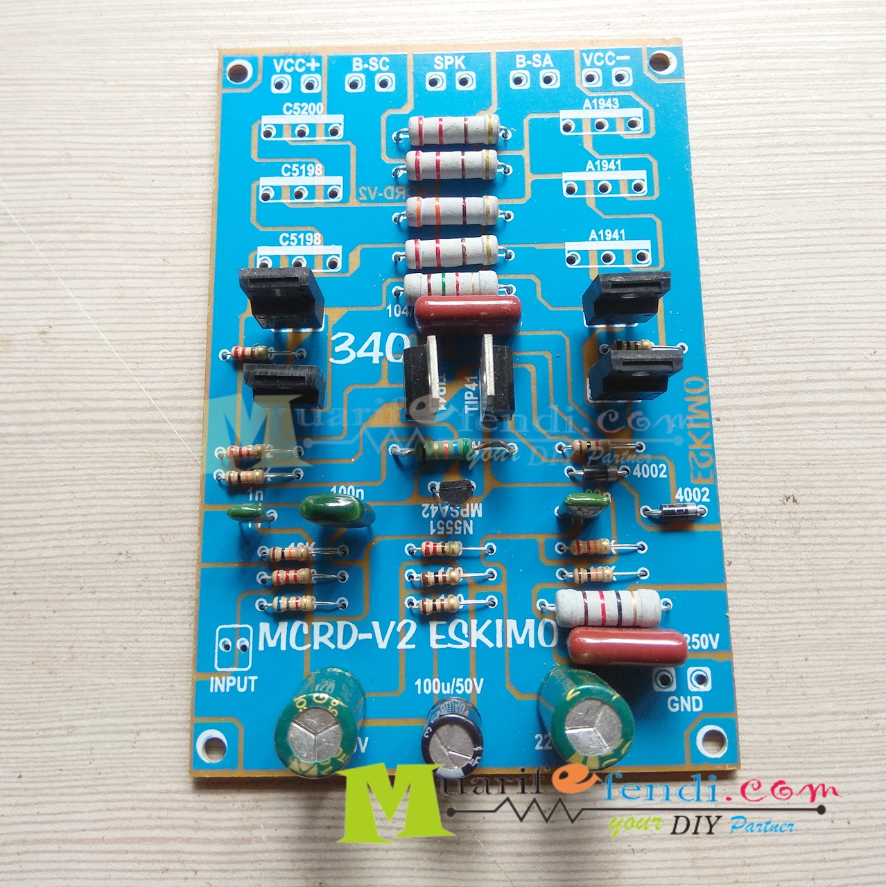 KIT Power Amplifier MCRD V2 TEF ESKIMO 340M LOW SUB TANPA TR TEF dan