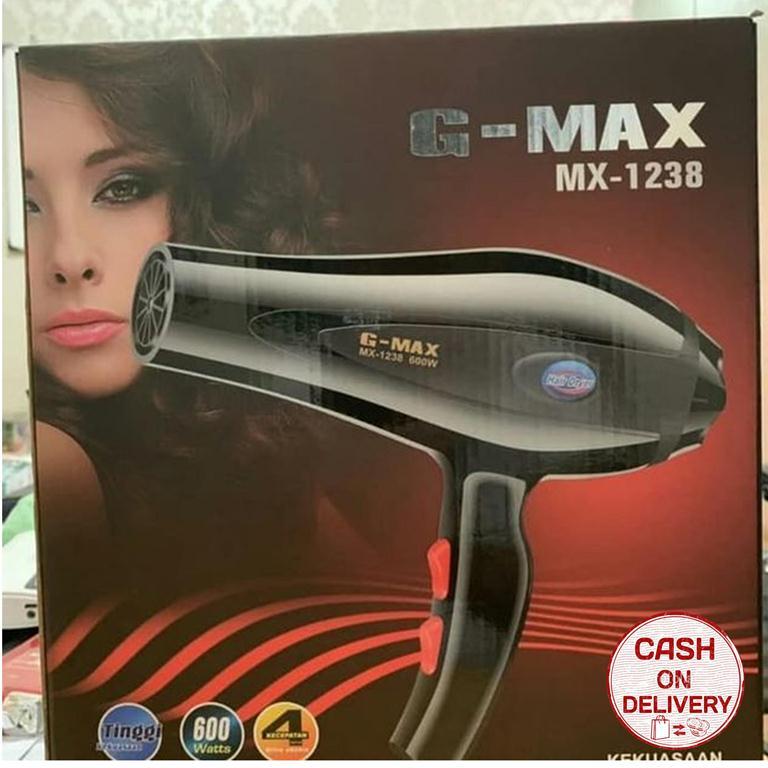 Kado Unik-- Hairdryer G-Max Mx-1238 / Pengering Rambut Super / Alat Pengering Rambut / Hairdryer / Pengering Rambut Praktis / Professional Hair Dryer / Hair Blower / Alat Pengering Rambut Berkualitas / Hairdryer G-Max Murah / Kado Ulang Tahun