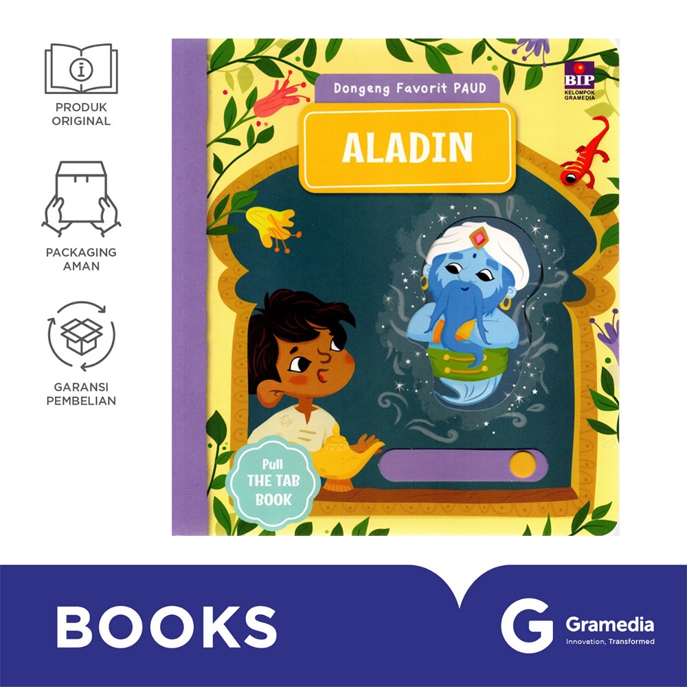 Buku Anak - Dongeng Favorit Paud Aladin (Boardbook Mekanik) | Lazada ...