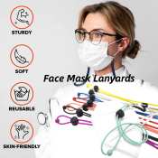 Isbase Cod Masker Hanging Rope Face Masker Lanyard for Kids Adults Adjustable Holder Strap with Clips