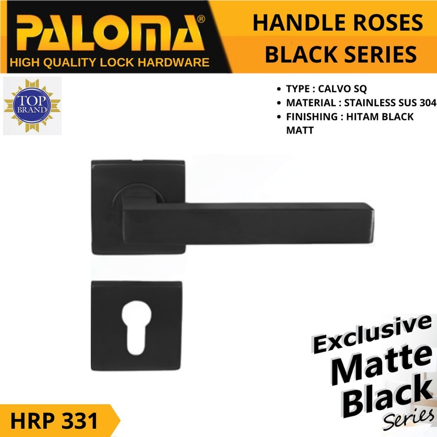 DISKON PALOMA HRP 331 HANDLE PINTU ROSES CALVO STAINLESS HITAM MATTE
BLACK LARIS MANIS