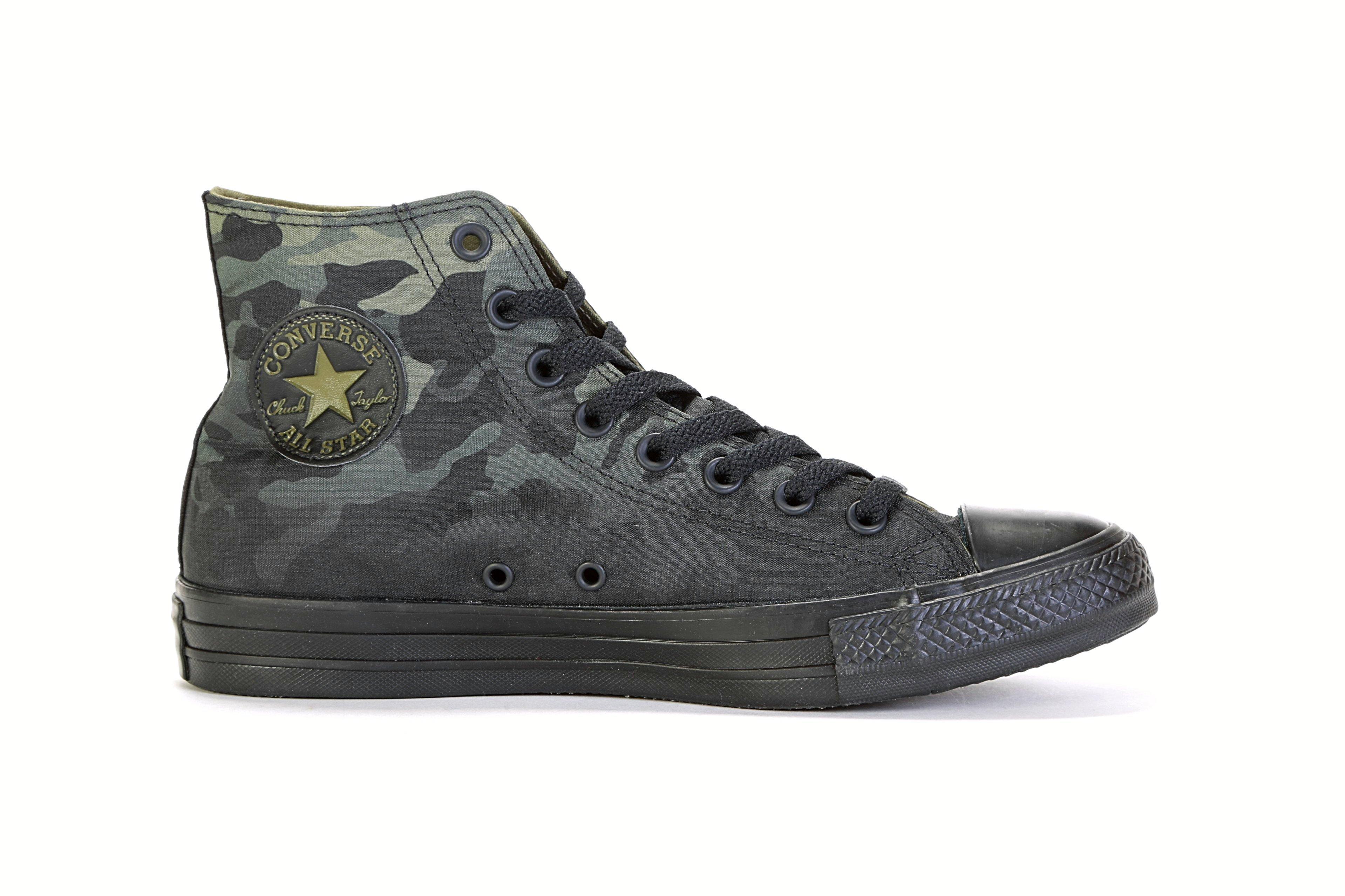 Converse Chuck Taylor All Star Gradient Camo HI Sepatu Sneakers Pria - Hijau