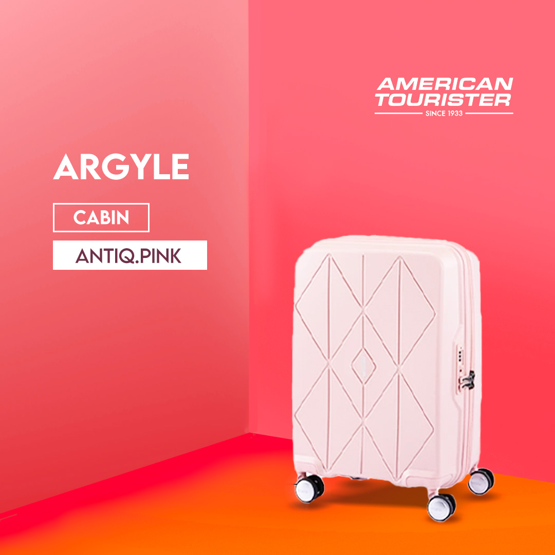 American Tourister Koper Hardcase Argyle Cabin 20 Inch Antiq
