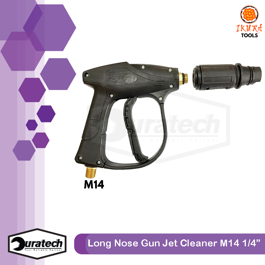 Gun jet cleaner pendek bisa pasang quick release high pressure nosel pistol Alat semprotan air