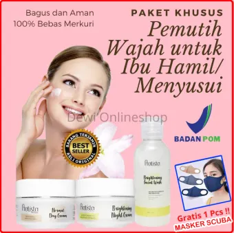 Paket Khusus Pemutih Wajah Yang Aman Untuk Ibu Hamil Ibu Menyusui Kulit Sensitif Lazada Indonesia