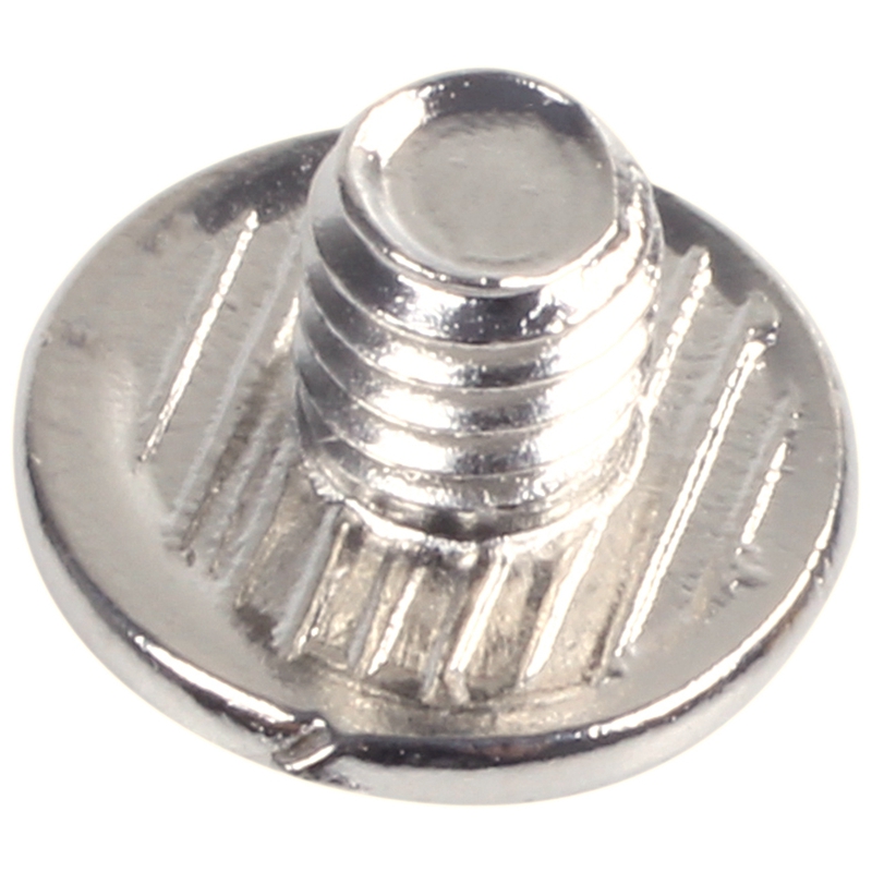 10 sets Leather belt 5 x 6 mm silver screw binding
