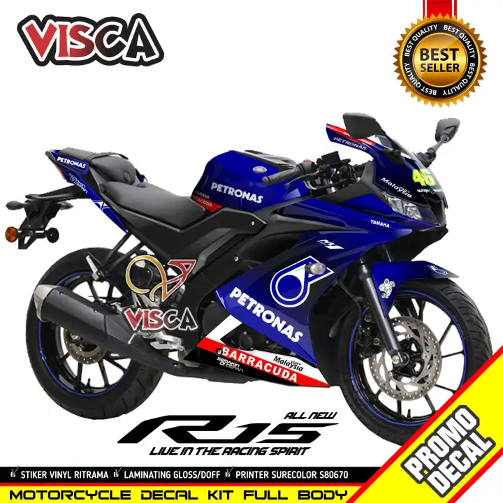 Decal R15 V3 Full Body Stiker R15 V3 Full Body Dekal R15 V3 Petronas Srt Motogp Lazada Indonesia