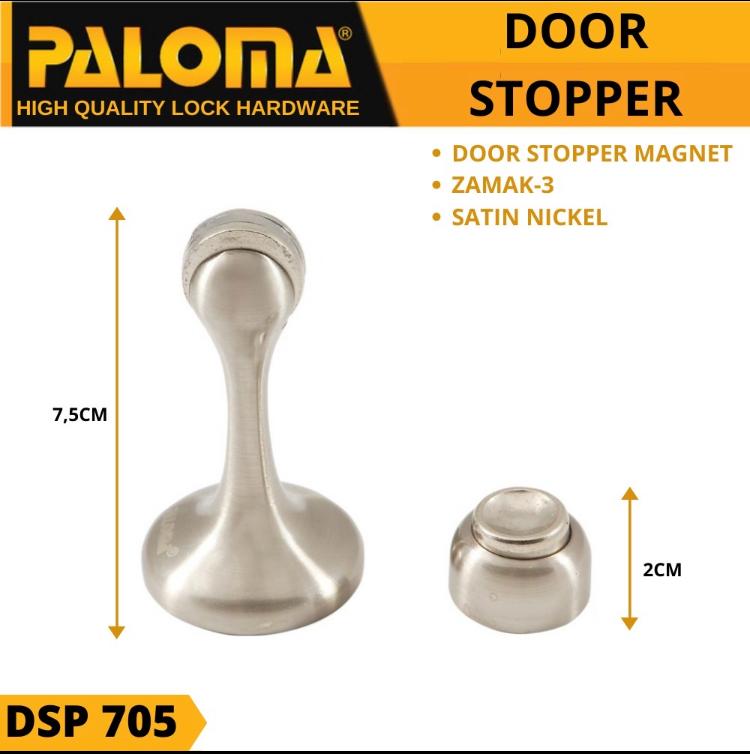 Penahan Pintu Door Stop Magnet Paloma DSP 705 Penahan Pintu Door Stop Magnet Paloma DSP 705
