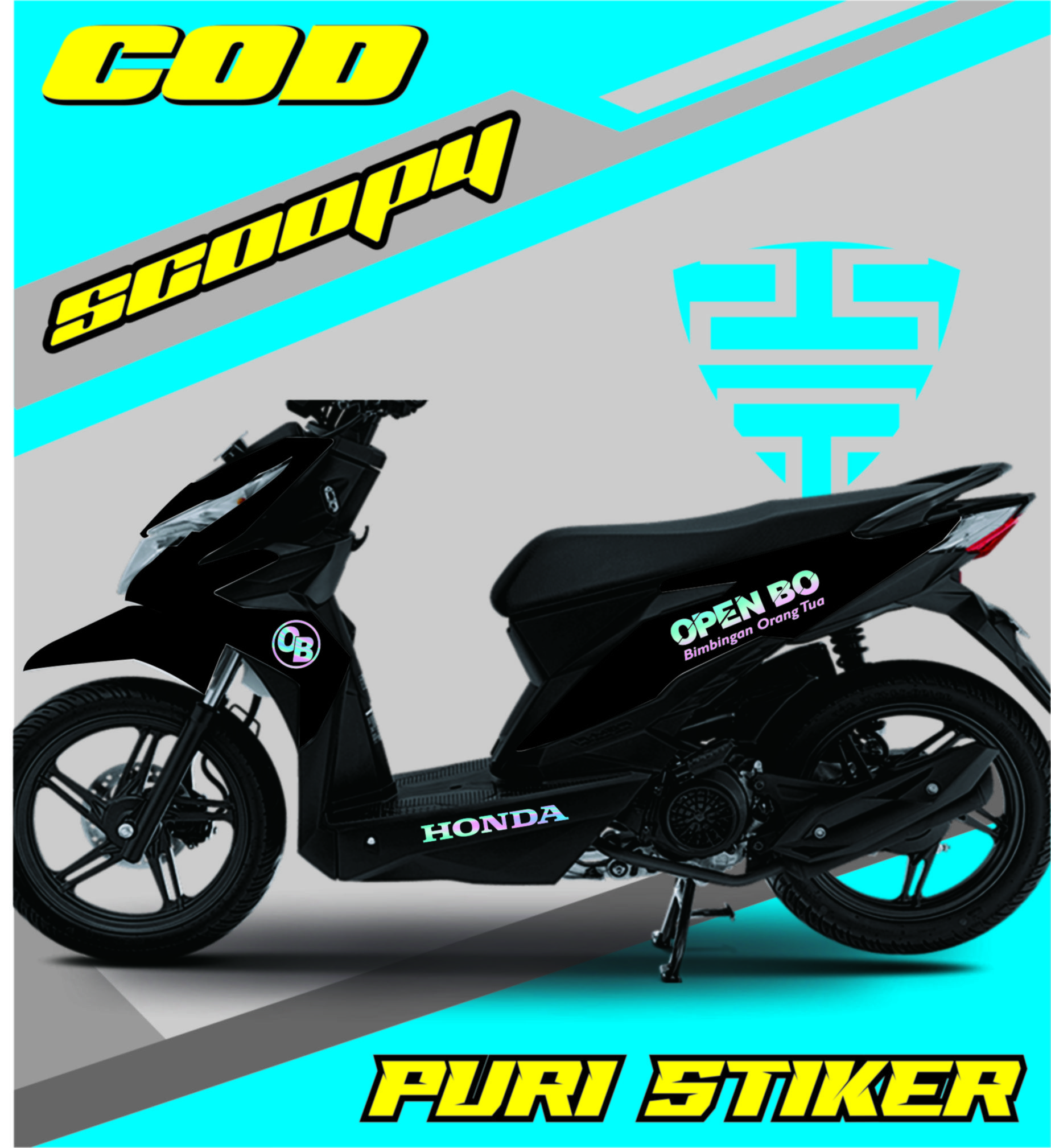 STIKER MOTOR BEAT OPEN BO CUTTING STICKER BEAT STREET FI KARBU 1 SET ISI 6 PCS Lazada Indonesia
