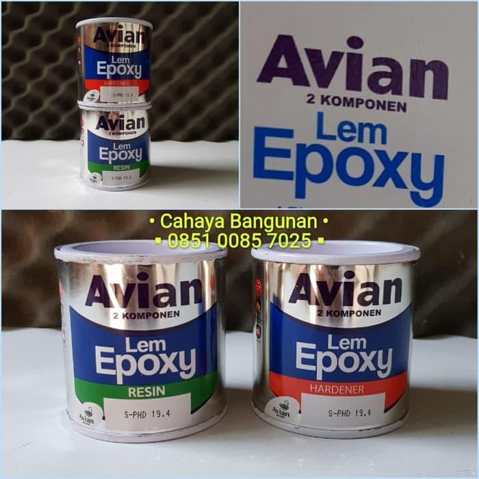 Lem Epoxy Resin Avian 2 Komponen 2Komponen Kapal Kayu Besi Kaca 340 Gr - ready stock