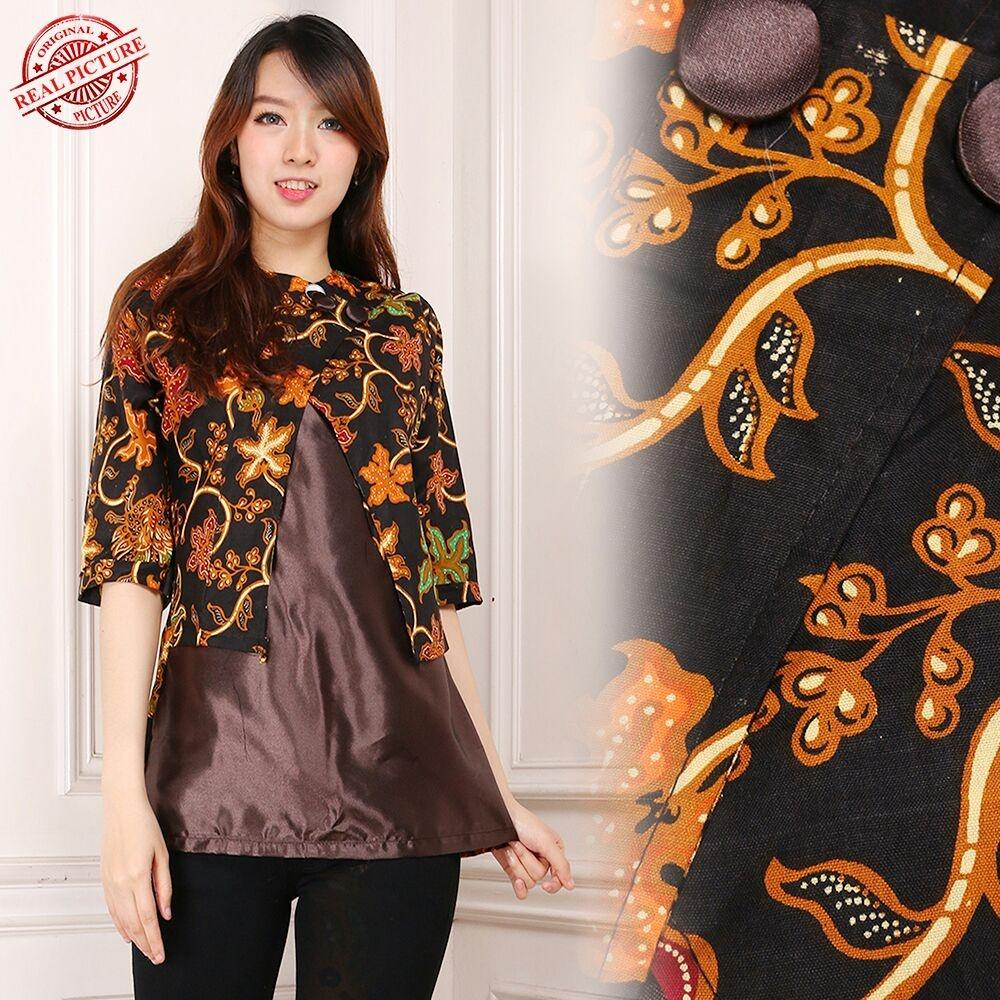 Cj Collection Atasan Blouse Kemeja Abaya Batik Wanita 