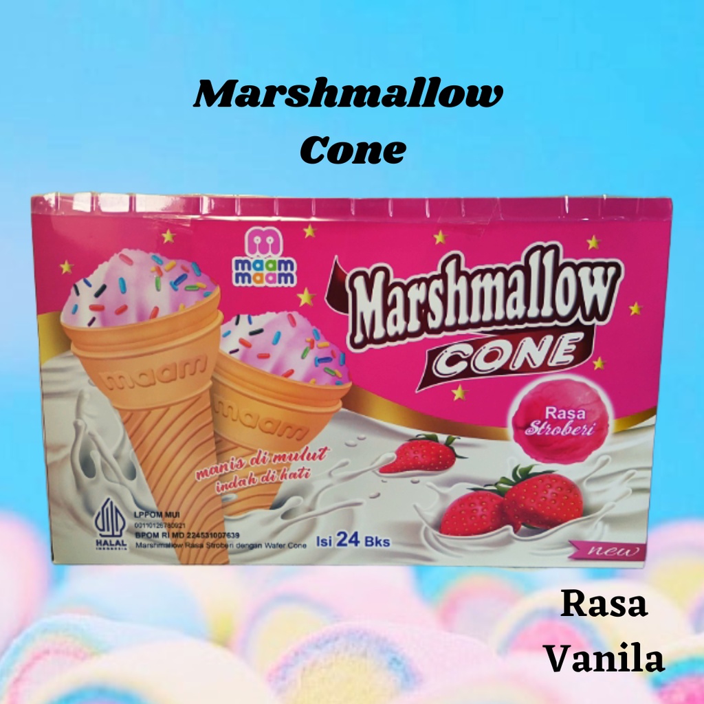 MAAM MAAM MARSHMALLOW CONE & CUP ISI 24X17 GR Lazada Indonesia