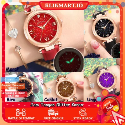 KLIKMART 165 - Jam tangan Glitter / Jam tangan Korea / Jam tangan Quart / Jam tangan Fashion