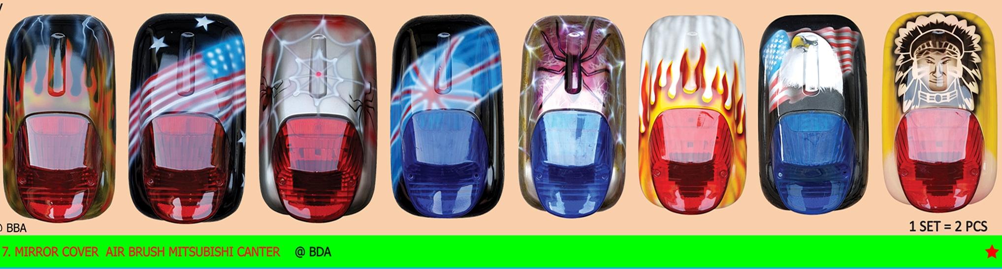 MIRROR COVER AIR BRUSH MITSUBISHI CANTER