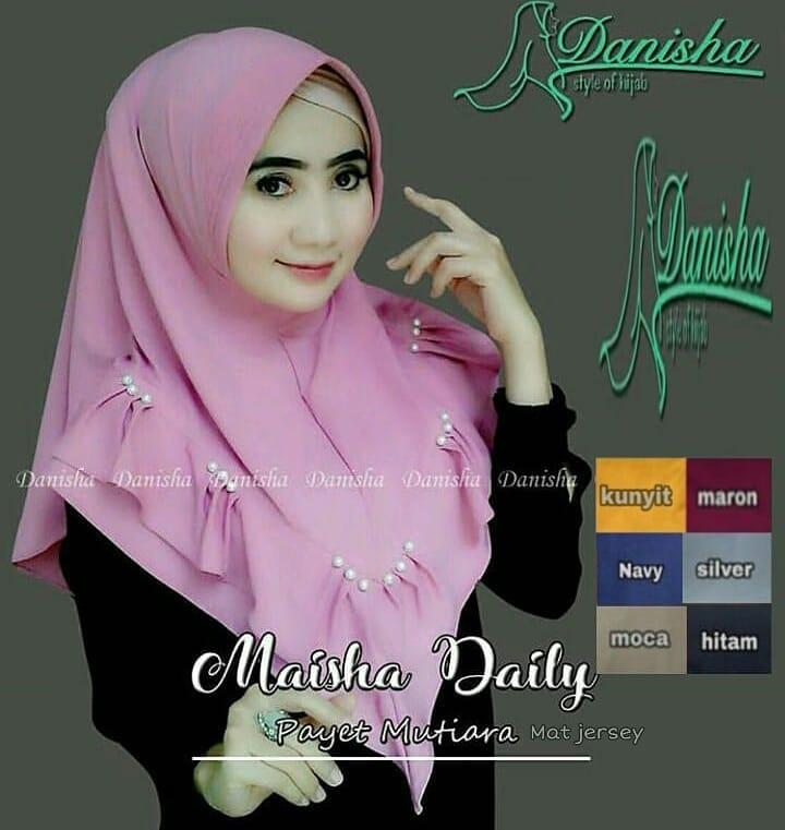Baju Muslim Original KHIMAR MASYA DAILY Bahan JERSEY Komb Ped Busa & Mutiara Sangat Adem Dan Model Kerudung Simple Cocok Untuk Segala Aktivitas Model Sangat Cantik Kerudung/Khimar/Jilbab Syar’i Kekinian Dan Sangat Fashionable Kerudung Model Terbaru
