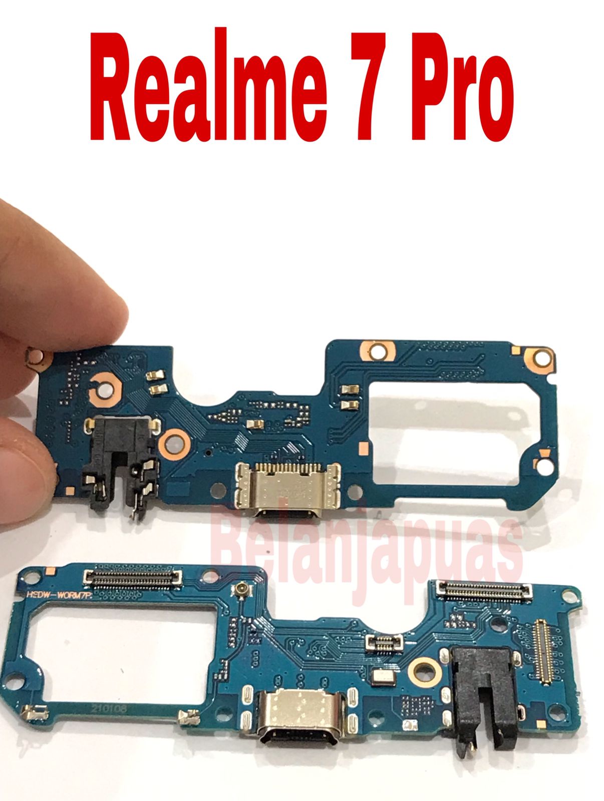 Flexible fleksibel papan PCB con cas konektor Charger REALME 7 PRO