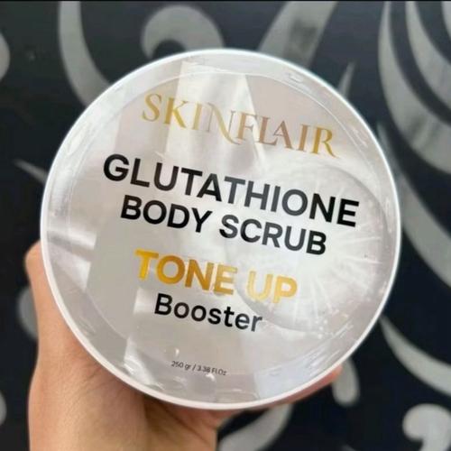 skinflair glutathione body scrub GLUTATHIONE BODY SCRUB TONE UP BOOSTER BY SKINFLAIR 250 GR | BODY SCRUB LULUR PEMUTIH BADAN
