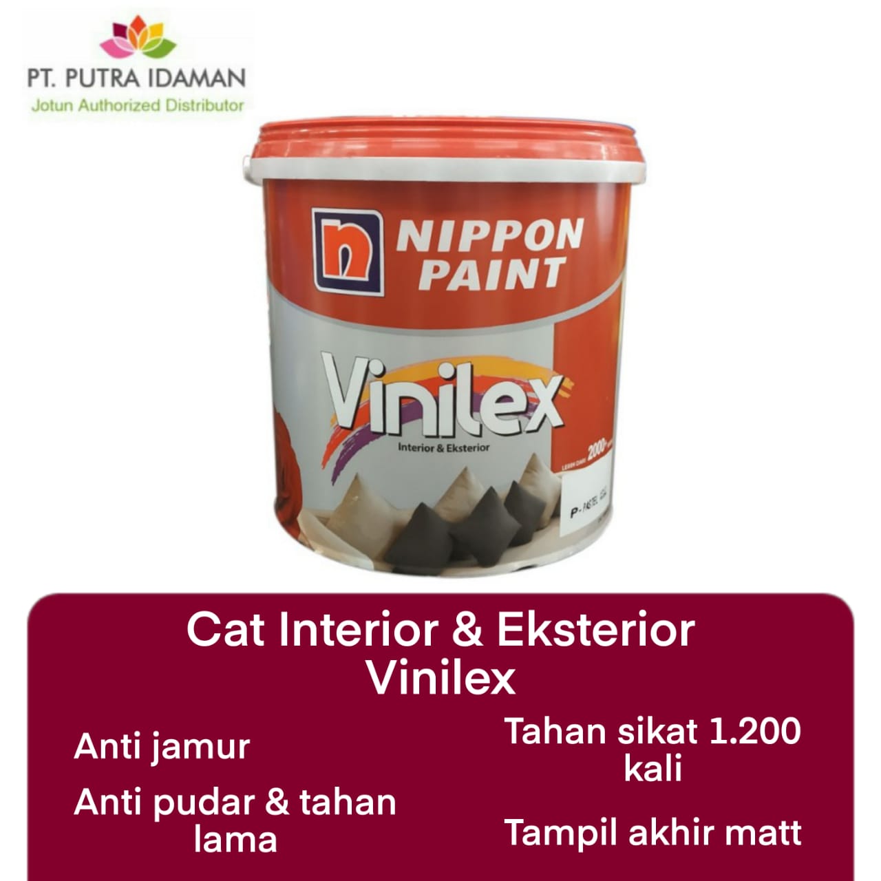 CAT TEMBOK VINILEX MAGIC PURPLE 941 5KG INTERIOR DAN EKSTERIOR